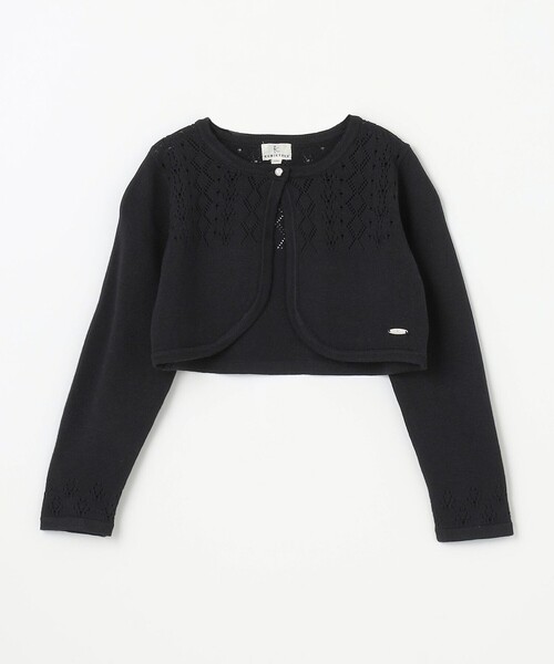 カーディガン 「110-140cm」レーシー ボレロ キッズ 子供服 女の子