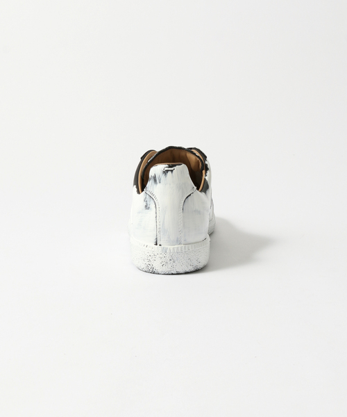 茶パンツシャツ革財布パーカー鞄にMargielaマルジェラスニーカー Maison Margiela＊Replica Bianchetto レザースニーカー＊送料込