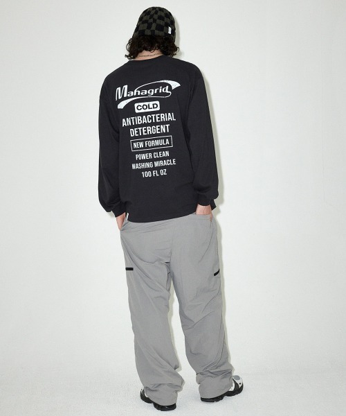 tシャツ 「mahagrid/マハグリッド」 DETERGENT LOGO LS TEE/ディタージェントロゴ長袖Tシャツ レディース メンズ MAHAGRID tシャツ 「mahagrid/マハグリッド」 DETERGENT LOGO LS