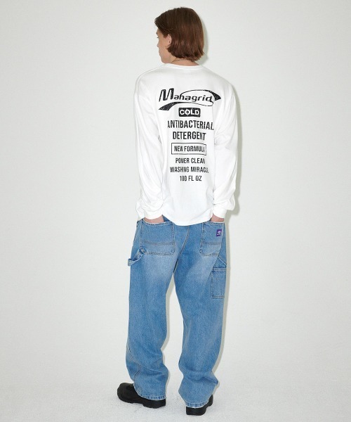 tシャツ 「mahagrid/マハグリッド」 DETERGENT LOGO LS TEE/ディタージェントロゴ長袖Tシャツ レディース メンズ MAHAGRID tシャツ 「mahagrid/マハグリッド」 DETERGENT LOGO LS