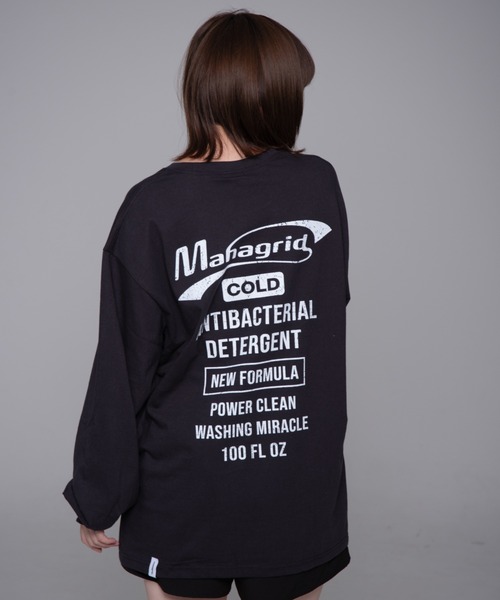 tシャツ 「mahagrid/マハグリッド」 DETERGENT LOGO LS TEE/ディタージェントロゴ長袖Tシャツ レディース メンズ MAHAGRID tシャツ 「mahagrid/マハグリッド」 DETERGENT LOGO LS