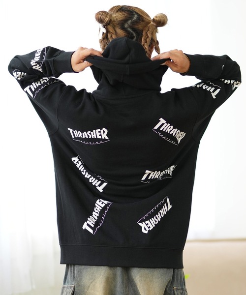 THRASHER パーカー 「ムラサキスポーツ限定」THRASHER