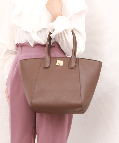 cache トートバッグ カシュカシュ cachecache / A4ヒネリ飾り