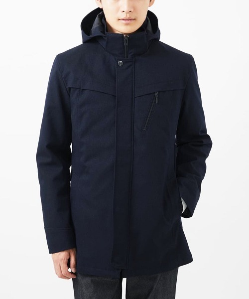 MK MICHEL KLEIN HOMME モッズコート コート 「ダウン混ライナー付き 