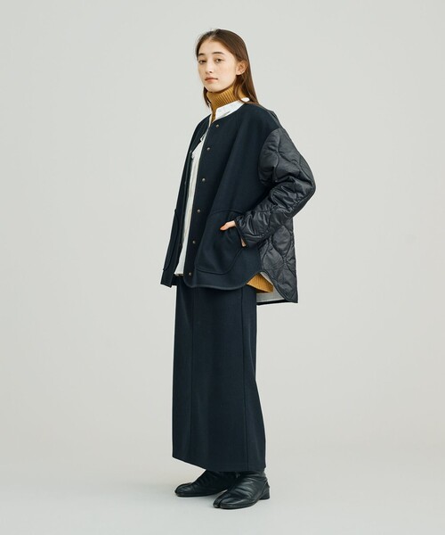 J.PRESS YORK STREET ブルゾン アウター 「WOMEN」キルト×ジャージ