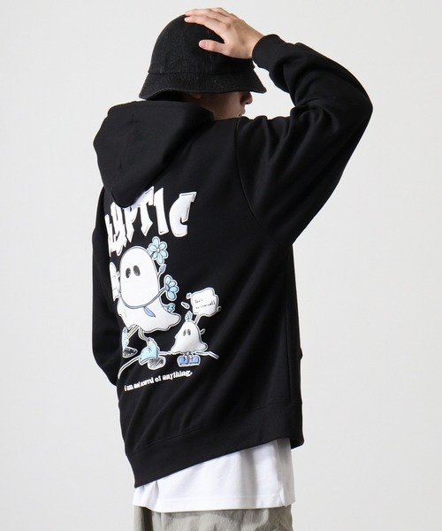 【レア】UNDER COVER CHAOS プルオーバーパーカー フーディ Jungle Storm パーカー Luminous back print pullover hoodie