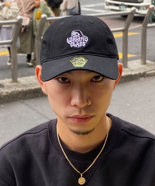 L.G.B ルグランブルー DREAM 帽 size F L G B ルグランブルー LGB USED加工 BEDROCK プリント スタッズ