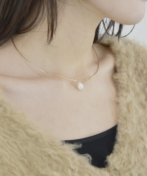 ODELE オドル POPUP限定 ゴールド パール ネックレス チョーカー ビジューパール2連チョーカーネックレス 結婚式 フォーマル
