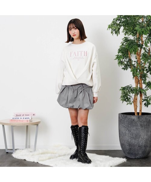 ALGY✧新品✧ニット＆サス付きあったかスカパン130 algy スカート あったかインパンバルーンスカパン キッズ 子供服