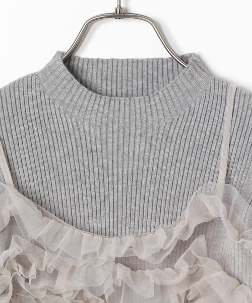 Heather（ヘザー） ニット セーター フリルキャミ/ニット2P 283920