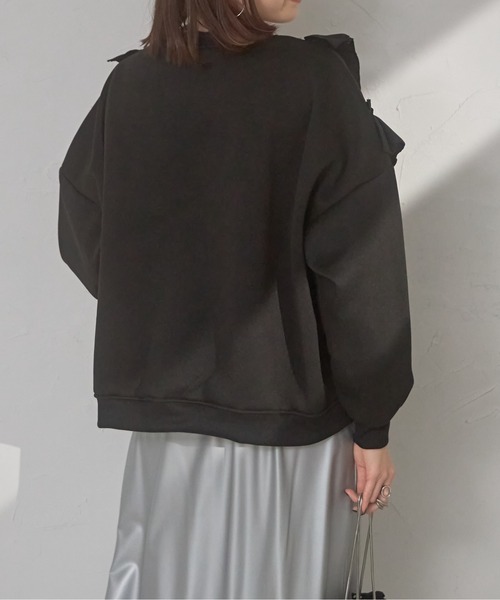 each alchemist トレーナー スウェット フリル付裏起毛スウェット