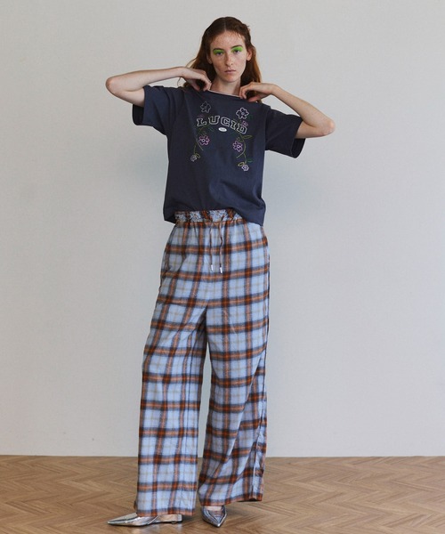 MAISON SPECIAL パンツ Plaid Pattern Easy Pants/チェック