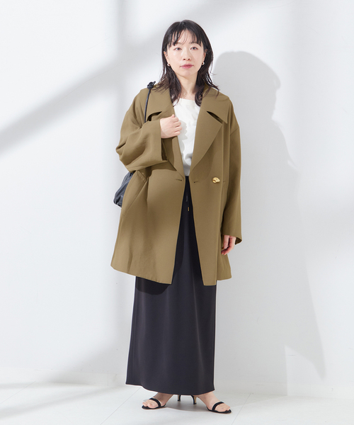journal standard L'essage コート アウター バックサテン