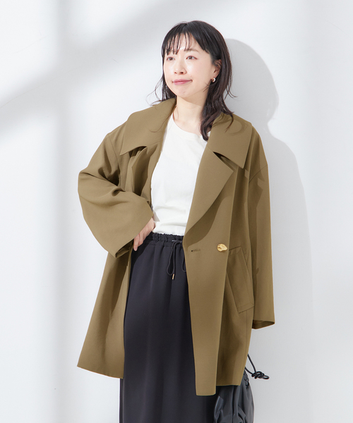 journal standard L'essage コート アウター バックサテン