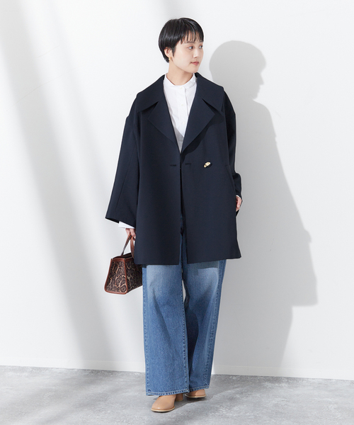 journal standard L'essage コート アウター バックサテン