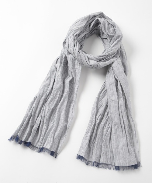 MEN'S BIGI（メンズビギ） ストール マフラー ストライプワッシャー