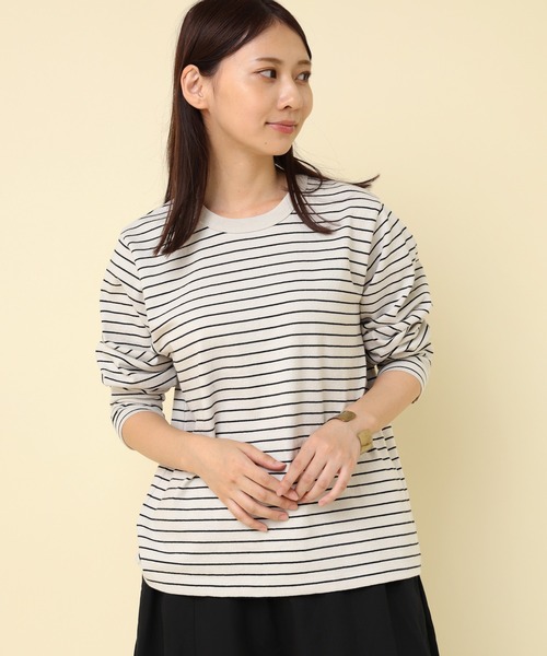 tシャツ M2380 ボーダーベーシックロンＴ レディース