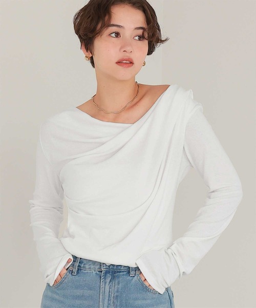 titivate（ティティベイト） tシャツ オフショルダーロングスリーブT