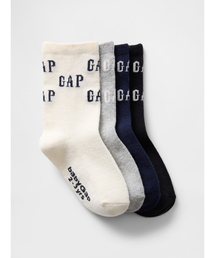 GAP（ギャップ） 靴下 GAPロゴ ソックス 4足セット (幼児・ベビー