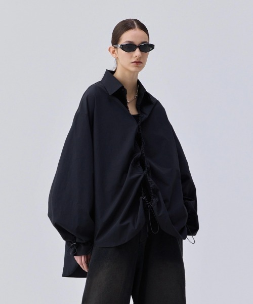 トップス soerte 2WAY LOOSE VOLUME SLEEVE SHIRT soerte シャツ 2WAY LOOSE VOLUME SLEEVE SHIRT / 2WAYルーズ