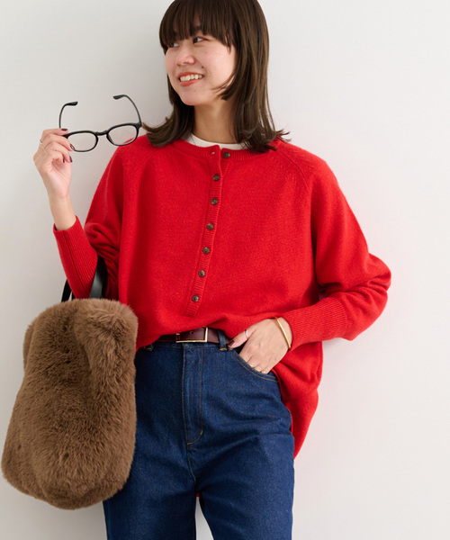 「JOURNAL STANDARD relume」 長袖ニット FREE ネイビー レディース JOURNAL STANDARD relume 「JOURNAL relume」 長袖ニット FREE
