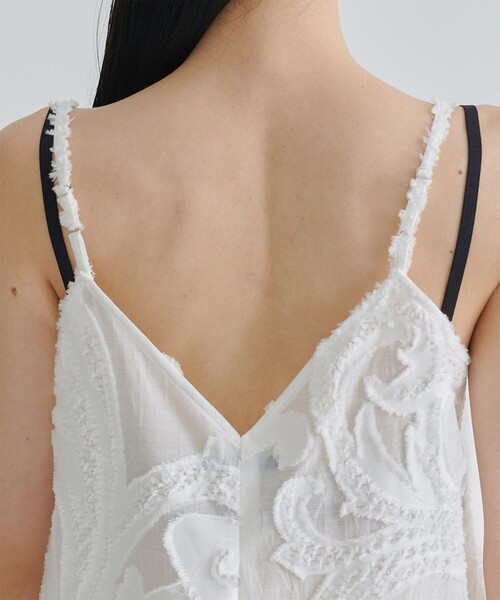 TAAKK キャミソール ホワイト TAG（PORTER） キャミソール 「TAAKK/ターク」CAMISOLE/キャミソール