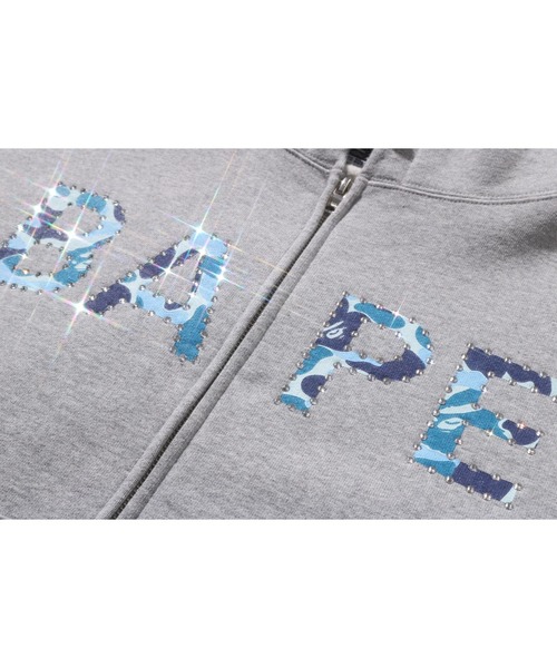 A BATHING APE（アベイシングエイプ） パーカー ABC CAMO CRYSTAL LOGO