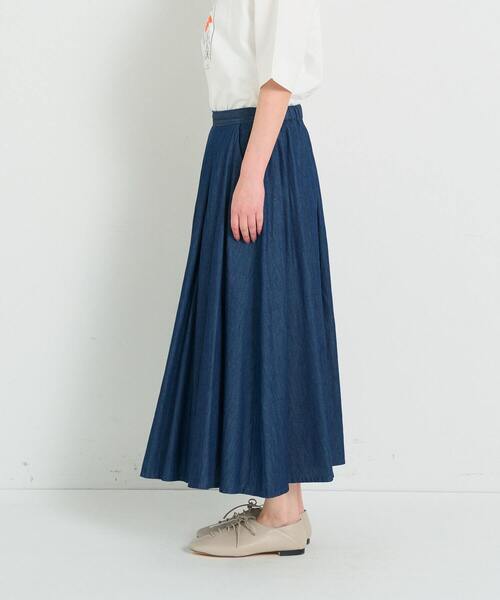 conges payes ADIEU TRISTESSE スカート タックフレアスカート