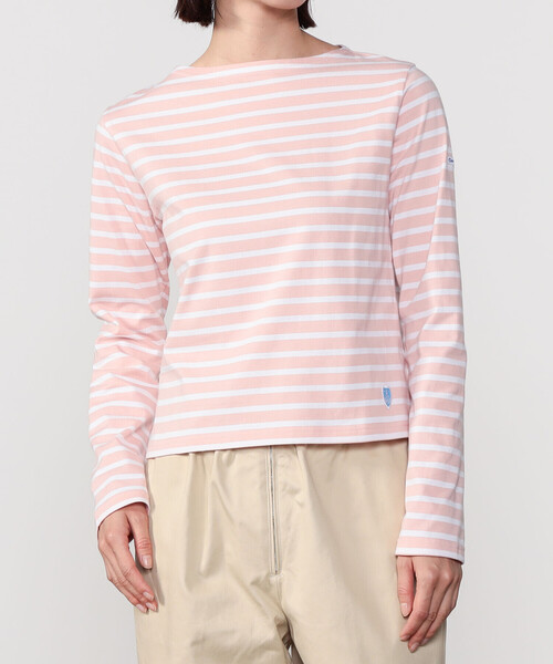 tシャツ ORCIVAL | コットン ボートネック長袖Tシャツ WOMEN レディース ORCIVAL tシャツ | コットン ボートネック長袖Tシャツ WOMEN