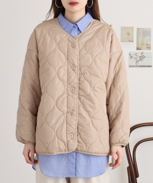 「mitis」 ジャケット M アイボリー レディース_画像9