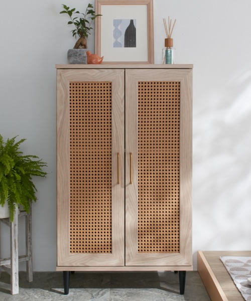 iellio 家具 ラタン調シューズボックス : ZOZOTOWN Yahoo!店 - 通販