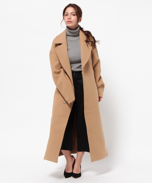 「G.V.G.V.」 チェスターコート 34 ブラウン レディース_画像8