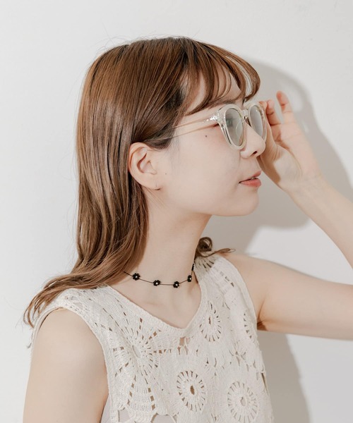 SMELLY サングラス クリアフレームサングラス レディース : ZOZOTOWN