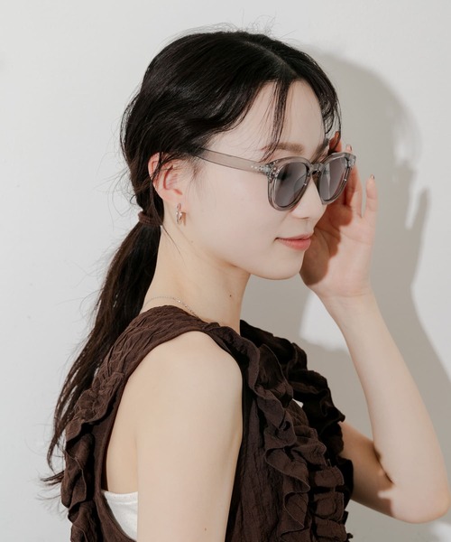 【残りわずか】 SMELLY サングラス クリアフレームサングラス レディース 小物