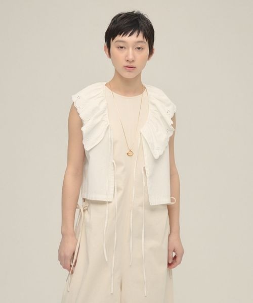 ブラウス シャツ 「eL」scalloped Collar Shirt/254419 レディース