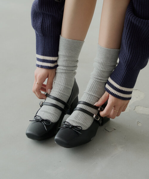 Chico パンプス リボンヒールバレエシューズ : ZOZOTOWN Yahoo