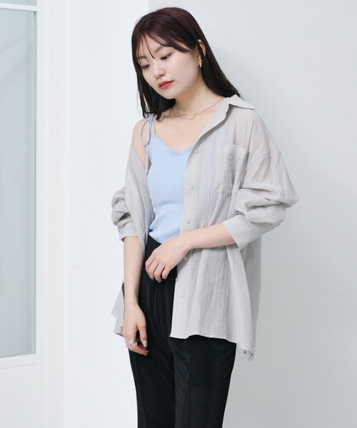 ブラウス シャツ 「新サイズ追加/2サイズ展開/WEB先行サイズ」ギンガムバックリボンシャツ レディース Kastane ブラウス シャツ 「新サイズ追加/2サイズ展開/WEB先行