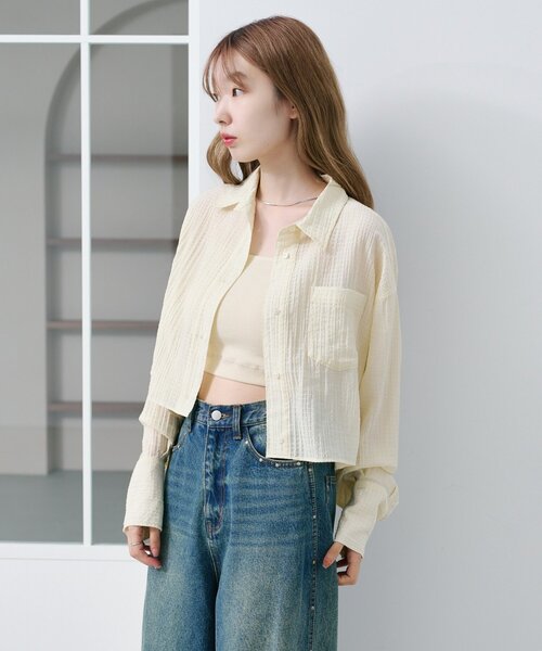ブラウス シャツ 「新サイズ追加/2サイズ展開/WEB先行サイズ」ギンガムバックリボンシャツ レディース Kastane ブラウス シャツ 「新サイズ追加/2サイズ展開/WEB先行