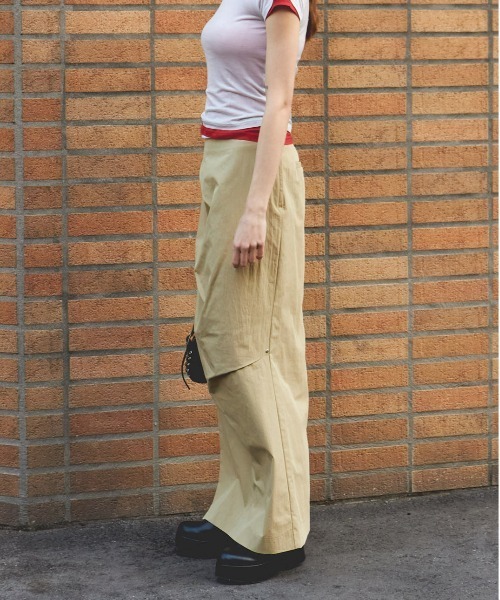 Maison Special ロングスカート MAISON SPECIAL スカート Side Slit Tuck Tight Skirt/サイド