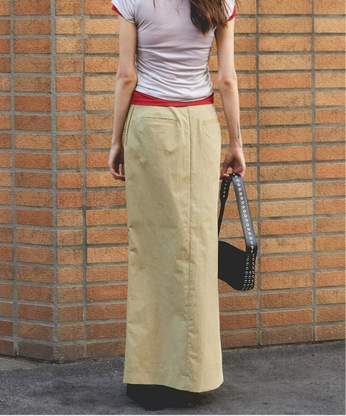 MAISON SPECIAL スカート Side Slit Tuck Tight Skirt/サイド