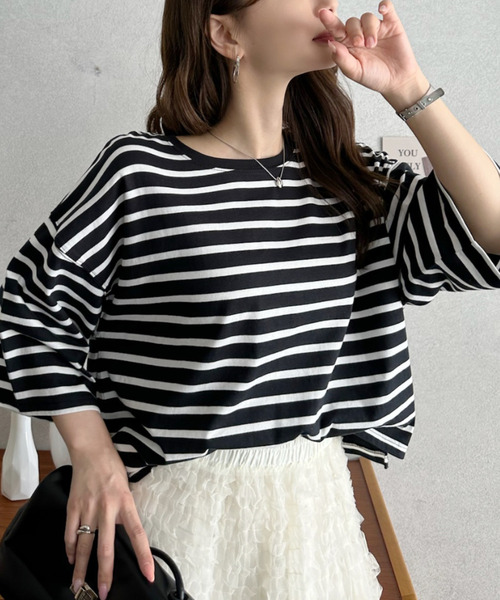 TREOVER tシャツ 「夏までさらっと」ワイドシルエット ショート丈T