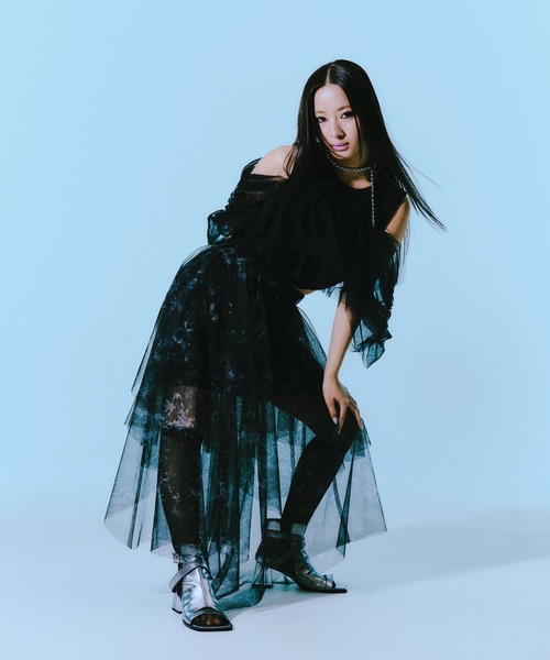 【美品】HARE ガラシアーティアードスカート 黒×青 HARE｜ガラシアーティアードスカート | Rakuten Fashion(楽天