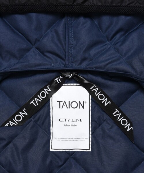 「TAION」 ダウンコート X-LARGE グレー メンズ_画像7