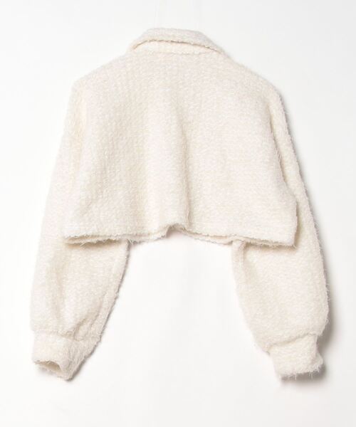 「lilLilly」 ジップアップブルゾン FREE ホワイト レディース_画像2