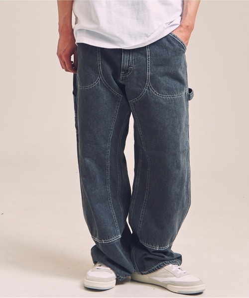 Lee（リー） ジーンズ LEE-DOUBLEKNEE WIDE PAINTER メンズ レディース