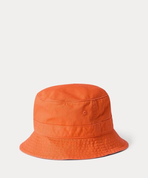美品　ポロ　ラルフローレン　ポロベア　バケットハット　ハット　帽子　人気　完売 POLO RALPH LAUREN 帽子 ハット Polo ベア ツイル バケット