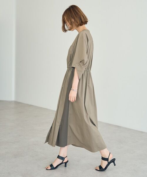 Editt by YECCA VECCA シャツワンピース ドロストシャツワンピース