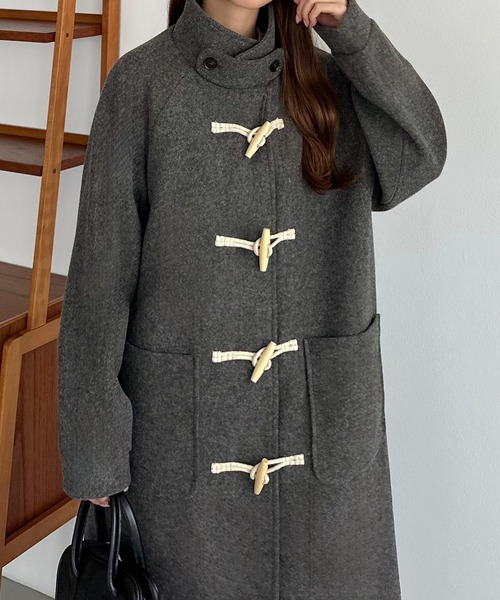callautia（カラウティア） ダッフルコート LARGE ダークグレー