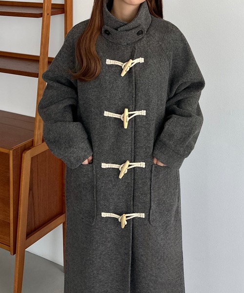 callautia（カラウティア） ダッフルコート LARGE ダークグレー