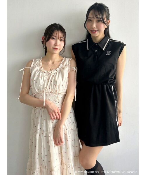 dazzlin（ダズリン） ワンピース 「メロクロコラボ」サイドラインミニ